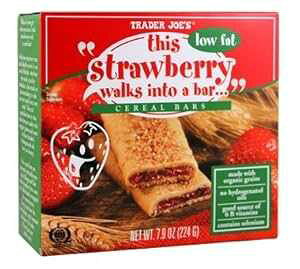 Trader Joe's�uThis Strawberry Walks Into A Bar�v�ᎉ�b�V���A���o�[ - 6�o�[�{�b�N�X (7.8�I���X) Trader Joe'sThis Strawberry Walks Into A Bar Low Fat Cereal Bars - 6 Bar Box (7.8oz)
