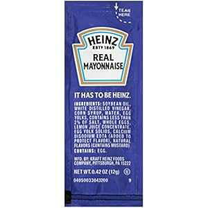 ハインツ シングルサーブ リアル マヨネーズ (500 ct ケースパック) Heinz Single Serve Real Mayonnaise (500 ct Casepack)
