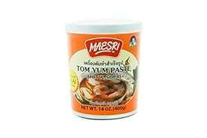 Maesri gy[Xg - {iIȃ^C̃X[vx[X - zbgT[A14 IX Maesri Tom Yum Paste - Authentic Thai Soup Base - Hot & Sour, 14 Ounce