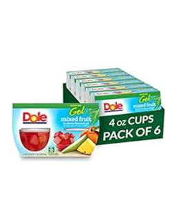 Dole t[c{E `F[WF~bNXt[cAOet[̃wV[XibNA4IXAv24Jbv Dole Fruit Bowls Mixed Fruit in Cherry Gel, Gluten Free Healthy Snack, 4 Oz, 24 Total Cups