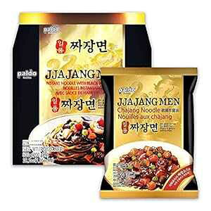 Paldo Fun & Yum Ilpoom W[W `W k[hA4 pbNA`Iȏ`Ȃ`W [ Paldo Fun & Yum Ilpoom Jjajangmen Chajang Noodle, Pack of 4, Traditional Brothless Chajang Ramen