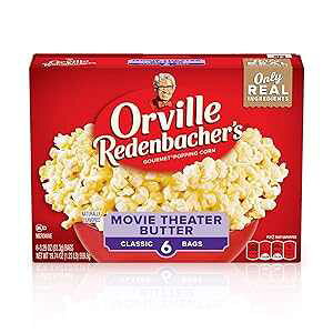 Orville Redenbacher's Microwave Popcorn, Movie Theater Butter Flavor, 3.29 oz., 6-Count (6 Boxes)