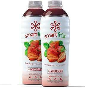 Smartfruit �T�}�[�X�g���x���[ + �_���h�~�܁A100% �{���̃t���[�c�s���[���A���`�q�g�݊����A�Y�����Ȃ��A�r�[�K�� - 48 Fl. �I�Y Smartfruit Summer Strawberry + , 100% Real Fruit Pur e, Non-GMO, No Additives, Veg