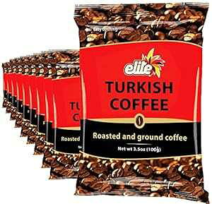 G[g ^[LbV OEh [Xg R[q[ obOA3.5000 IX (10 pbN) Elite Turkish Ground Roasted Coffee Bag, 3.5000-ounces (Pack of 10)