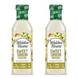 Walden Farms XC[gIjIhbVOA12 IX {gAVNłT_gbsOAsgp̒YA炩ŃN[~[A2pbN Walden Farms Sweet Onion Dressing, 12 o