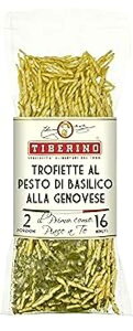 Tiberino's Real Italian Meals Trofiette Pasta with Basil Pesto - 100% Natural Ingredients, No Additives, No Preservatives, & GMO-Free - 1 Pan Cooking - NoStraining Needed, Imported from Italy - 7 oz