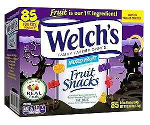 Welch's Halloween Fun Size Fruit Snacks, 0.5 Ounce, 85 Count