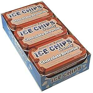 ICE CHIPS LVg[ LfB (`R[guEj[A6 pbN); ʐ^̂悤ICE CHIPS BAND܂܂Ă܂ ICE CHIPS Xylitol Candy Tins (Chocolate Brownie, 6 Pack); Includes ICE CHIPS BAND as shown