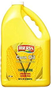 �C�x���A �R�[??���I�C���A96 �t�ʃI���X �n�C�X���[�N �|�C���g �H�p���A�O�����A�\�e�[�A�u�ߕ��A�x�[�L���O�p�̖��\�H�p�� Iberia Corn Oil, 96 Fl Oz High Smoke Pt. Cooking Oil, All Purpose Cooking Oil for Gr