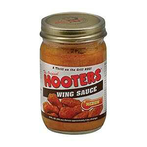 t[^[Y IWi ~fBA EBO \[XA12 IX (6 pbN) Hooters Original Medium Wing Sauce, 12 Ounce (Pack of 6)