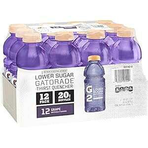 Q[^[h G2 T[Xg NG`[AO[vA20 IX {g (12 pbN) (pbP[W͈قȂꍇ܂) Gatorade G2 Thirst Quencher, Grape, 20 Ounce Bottles (Pack of 12) (Pack May Vary)