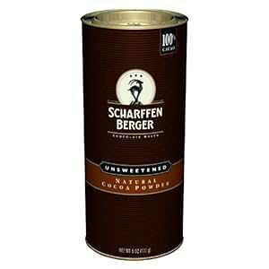 Scharffen Berger VRRRApE_[A6 IXLjX^[ (2 pbN) Scharffen Berger Natural Unsweetened Cocoa Powder, 6-Ounce Canisters (Pack of 2)