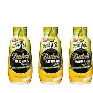 デュークス マヨネーズ ライト、オリーブオイル、11.5 オンス スクイーズ ボトル (3 パック) Duke's Mayonnaise Light, Olive Oil, 11.5 oz Squeeze Bottle (3 pack)