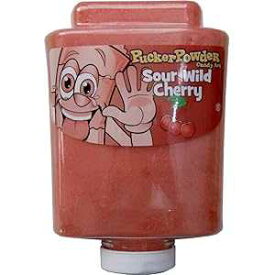 サワー ワイルド チェリー パッカー パウダー キャンディ アート - 9.5 オンス ボトル Sour Wild Cherry Pucker Powder Candy Art - 9.5 Oz Bottle