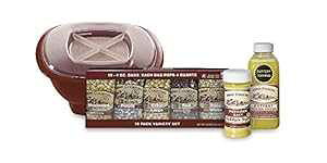 アーミッシュカントリーポップコーン 10〜4オンスのバッグ 電子レンジボウルとポップコーンカーネルのバラエティパック、バタートッピングとボールパークバターソルト付き 昔ながらのレ