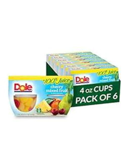 Dole t[c{E `F[~bNXt[c 100% W[XAOet[̃wV[XibNA4 IXAv 24 Jbv Dole Fruit Bowls Cherry Mixed Fruit in 100% Juice, Gluten Free Healthy Snack, 4 Oz, 24 