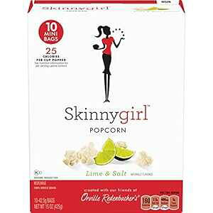 Orville Redenbacher's Skinnygirl Lime & Salt Flavored Microwave Popcorn, 10 Count Mini Popcorn Bags (6 Boxes)