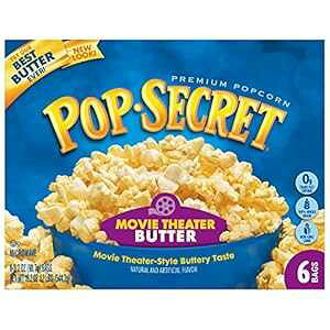 Pop Secret dqW|bvR[Afٗpo^[A6 {bNX (6 pbN) Pop Secret Microwave Popcorn, Movie Theater Butter, 6-Count Boxes (Pack of 6)