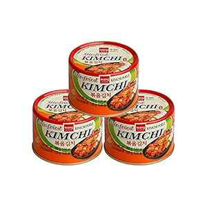 �؍��L���`�u�߁A�{�i���؊ʋl�I���W�i���̖��킢�[���L���`�u�߁A�r�[�K���O���e���t���[�A�ۑ����s�g�p - 5.64 �I���X/�� (3 ��) Wang Korean Stir Fried Kimchi, Authentic Canned Napa Cabbage Original Tasteful 