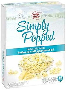 Jolly Time Simply Popped - Lightly Salted Microwave Popcorn, 3oz Sharing Bag, 6 Bags Per Carton (3 Ounce (Pack of 6)) Jolly Time Simply Popped - Lightly Salted Microwave Popcorn, 3oz Sharing Bag, 6 Bags Per Cart