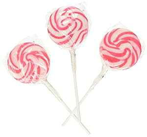 zbgsNƃzCg̉Q|bvz (ʕꂽ|bv 24 ) p[eB[LfB[ Fun Express Hot Pink and White Swirl Lollipop Suckers (24 individually wrapped pops) Party Candy