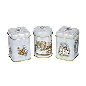 svc̍̃AX 3x ~jeB[ʃMtgpbN lߍ킹[Y[teB[t New English Teas Alice in Wonderland 3x Mini Tea Tin Gift Pack with Assorted Loose Leaf Tea