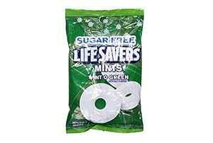Lifesavers �V���K�[�t���[ �E�B���g O �O���[�� �~���g �n�[�h �L�����f�B�[ (4 �p�b�N) 2.75 �I���X �o�b�O Life Savers Lifesavers Sugar Free Wint O Green Mints Hard Candy (Pack of 4) 2.75 oz Bags