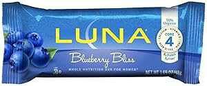 Clif Bar Luna Bar, Og, Bluebry Bliss, 1.69-Ounce (Pack Of 15)
