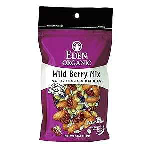 Eden I[KjbN Ch x[ ~bNXA4 IX pbP[W (5 pbN) Eden Organic Wild Berry Mix, 4-Ounce Package (Pack of 5)