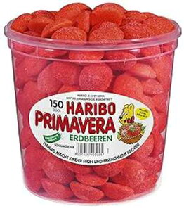 n{ v}x[ Ghx[ (n{ v}x[ C`S) A1 pbN (1 x 1,05 kg p) Haribo Primavera Erdbeeren ( Haribo Primavera Strawberries ) , 1 Pack (1 x 1,05 kg Dose)