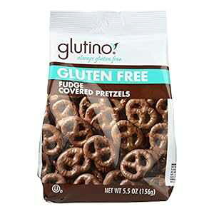 Glutino `R[gŃR[eBOꂽvbcFA5.5 IX - 1 P[X 12 B Glutino Chocolate Covered Pretzel, 5.5 Ounce - 12 per case.