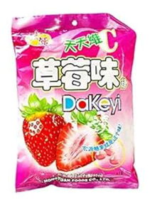 zA _PC C`Sn[hLfB[ (350g) 1 pbN Hongyuan Dakeyi Strawberry Flavoured Hard Candy (350g), 1 Pack