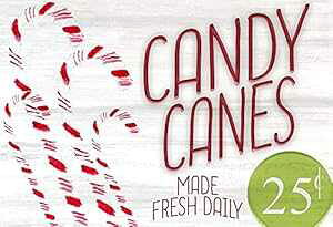 Posterazzi PDXKARC1475ALARGE tbV LfB P[ tHg vgA36 x 24A}` Posterazzi PDXKARC1475ALARGE Fresh Candy Canes Photo Print, 36 x 24, Multi