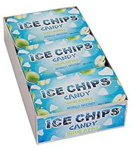 ICE CHIPS LVg[ LfB (T[ AbvA6 pbN) - ʐ^ ICE CHIPS oht ICE CHIPS Xylitol Candy Tins (Sour Apple, 6 Pack) - Includes ICE CHIPS BAND as shown