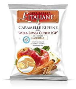 Serra Le ItalianeAN[lI (C^A) ̐ԂSƃVi̍肪l܂C^A̓VRn[h LfB[łB100g (3,52IX)  Serra Le Italiane, Italian natural hard candy filled with Red Apple 