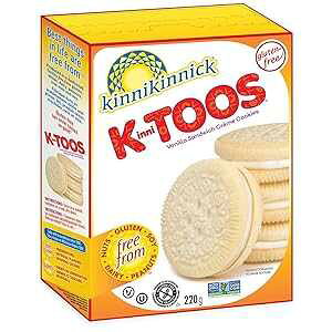 Kinnikinnick 8 Ounce (Pack of 1), Vanilla, Kinnitoos Cookies, Vanilla Sandwich Cream, 8 oz