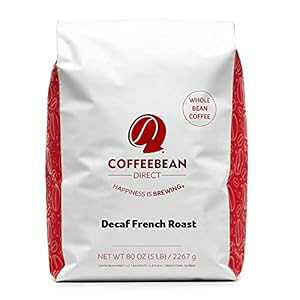 R[q[_CNg fJtF t` [XgASR[q[A5 |h Coffee Bean Direct Decaf French Roast, Whole Bean Coffee, 5 Pound Bag