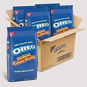 II~fBANbL[s[XA`R[gA2.5|hi4pbNj Oreo Medium Cookie Pieces, CHOCOLATE, 2.5 Lb (Pack of 4)