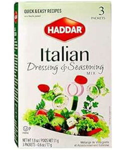 Haddar, Oet[ C^A hbVO & V[YjO ~bNX 1.8IXA(3 pPbg) ƃT_ hbVOp Haddar, Gluten Free Italian Dressing & Seasoning Mix 1.8oz, (3 Packets) For Seaso