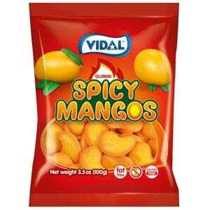 Vidal XpCV[}S[O~LfB[A3.5 IXobO Vidal Spicy Mango Gummi Candy, 3.5 ounce Bag