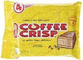 カナダ キャンディ コーヒー クリスプ チョコレート バー 50 グラム バー 4 本。カナダから輸入されています。(基本) Nestle Canada Candy Coffee Crisp Chocolate Bar 4 x 50gram Bars. Imported from Canada. (Basic)