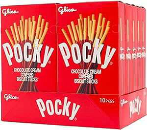 |bL[ `R[g N[ŕꂽrXPbg XeBbN 2.47 IX (10 pbN) Pocky Chocolate Cream Covered Biscuit Sticks 2.47 oz (Pack of 10)