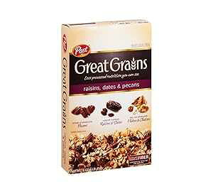 Post Selects グレート グレーン レーズン、デーツ、ピーカンナッツ 全粒シリアル 16 オンス (12 個パック) Post Selects Great Grains Raisins, Dates & Pecans Whole Grain Cereal 16 oz (Pack of 12)