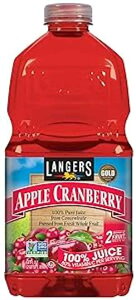 W[Y r^~C100W[XAAbvNx[A64IXi8pbNj Langers 100% Juice with Vitamin C, Apple Cranberry, 64 Ounce (Pack of 8)