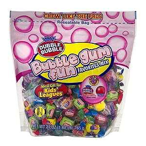 Dubble Bubble ouK yCɓ~bNXAʕA27 IXobO Dubble Bubble Bubble Gum Fun Favorites Mix, Individually Wrapped Pieces, 27 Ounce Bag