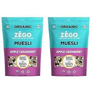 ZEGO Foods I[KjbN X[p[t[h I[g~[ & ~[Y[AFOet[ (Abv Nx[) 13 IX ZEGO Foods Organic Superfood Oatmeal & Muesli, Certified Gluten Free (Apple Cranberry) 