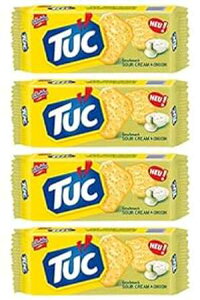 Lu Tuc NbJ[ tXY T[N[&IjI 100g 4 Lu Tuc Cracker Sour Cream & Onion From France 100g Pack of 4