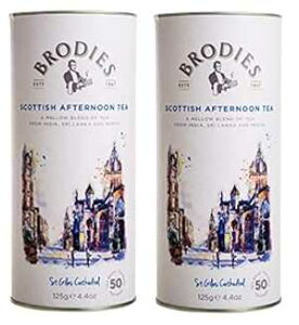 Brodies TeaAXRbgh̃At^k[eB[A50 JEg eB[obO (2 pbN) Brodies Tea, Scottish Afternoon Tea, 50 Count Tea Bags (Pack of 2)