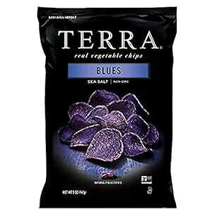 Terra Blues ؃`bvXACA5 IX (12 pbN) Terra Blues Vegetable Chips, Sea Salt, 5 Oz (Pack of 12)