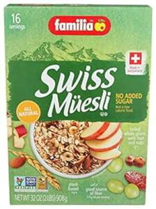 t@~A XCX ~[Y[ VAAsgpA29 IX {bNXA3 pbNApbP[W͈قȂꍇ܂ Familia Swiss Muesli Cereal, No Added Sugar, 29 Ounce Box, Pack of 3, Pack May Vary